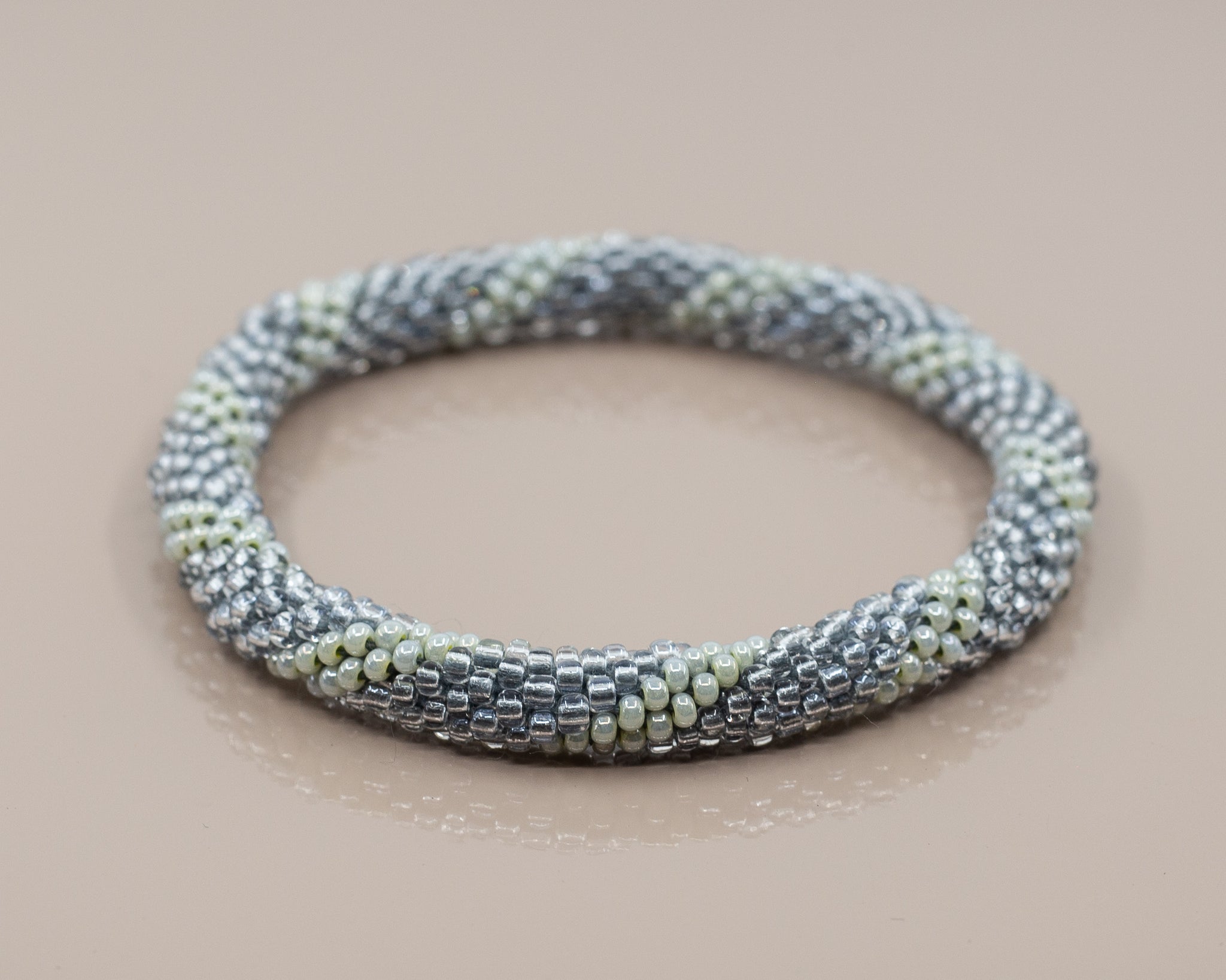 Denim swirl wuje armband