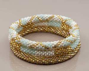 Spark and bloom golden mint combo wuje armband